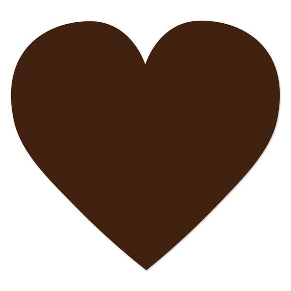 Ergomat DuraStripe Xtreme 4.5in x 4.5in Heart Brown, 30PK DSX-HEART-BR-KIT - main